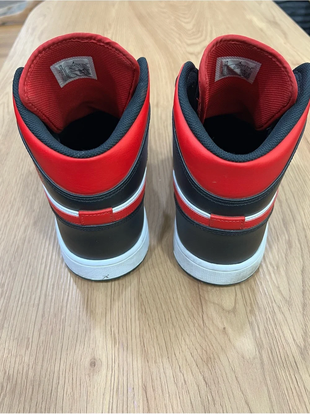Jordan Men’s High-Top Sneakers - Red / Black / White